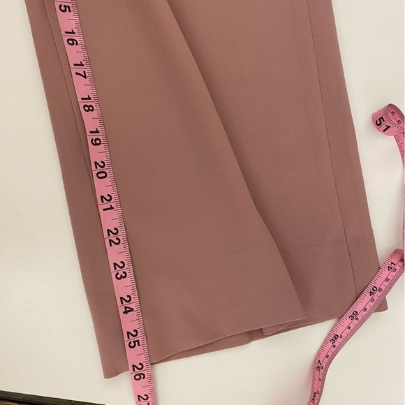 Rebecca Taylor || Spring Wide Leg Crop Trousers Pants Pink Mauve 00 - Picture 9 of 10